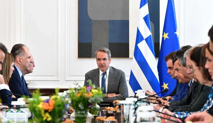 Συνεδρίαση υπό τον Πρωθυπουργό Κυριάκο Μητσοτάκη του Υπουργικού Συμβουλίου   ΤΑΤΙΑΝΑ ΜΠΟΛΑΡΗ / EUROKINISSI