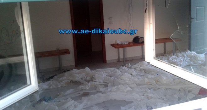 Βανδαλισμοί στα αποδυτήρια του γηπέδου Ζηπαρίου..
