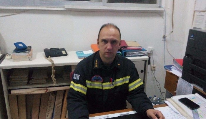 Πρόεδρος της Ένωσης υπ. Πυροσβεστικου Σώματος ν. Ρόδου &amp; Δωδεκανήσου ο Χατζηκυριάκος Ιωάννης