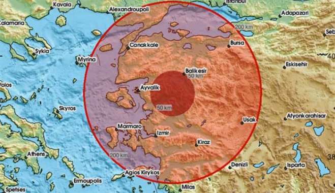 Σεισμός 5 Ρίχτερ στην Τουρκία, αισθητός και σε νησιά του βορειοανατολικού Αιγαίου
