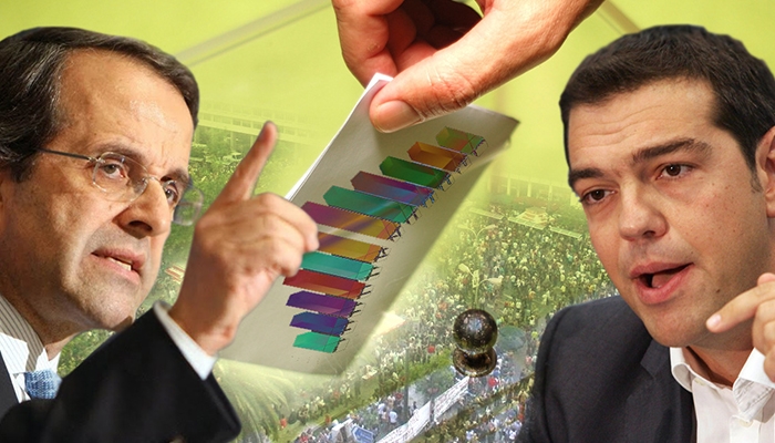 Προβάδισμα του ΣΥΡΙΖΑ με 2,2% έναντι της ΝΔ, σε νέα δημοσκόπηση