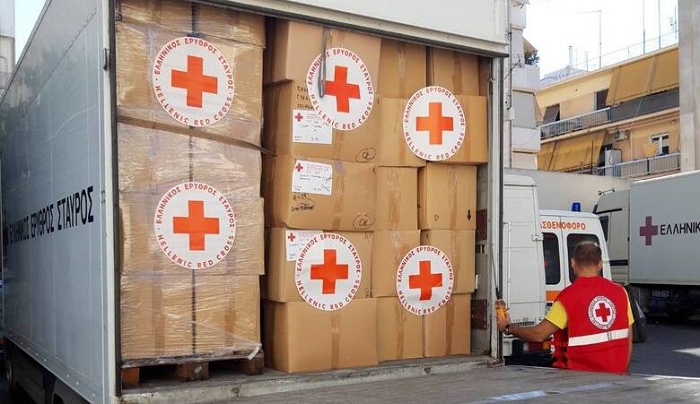 Αποστολή 6,5 τόνων ανθρωπιστικής βοήθειας στο ΚΥΤ της Κω