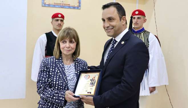 «Την Πρόεδρο της Δημοκρατίας, τίμησε η AHEPA HELLAS στην Ηρωική Ν. Κάσο»