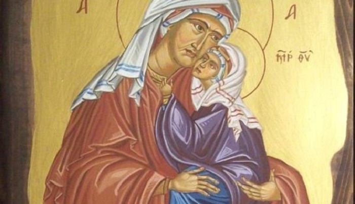 Σαν σήμερα κοιμήθηκε η Αγία Άννα