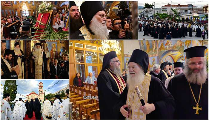 Στο Κιβέρι Αργολίδας πραγματοποιήθηκε με κάθε λαμπρότητα η υποδοχή του Σταυρού του Μεγάλου Κωνσταντίνου μετά Τιμίου Ξύλου από την Ιερά Μεγίστη Μονή Βατοπαιδίου Αγίου Όρους