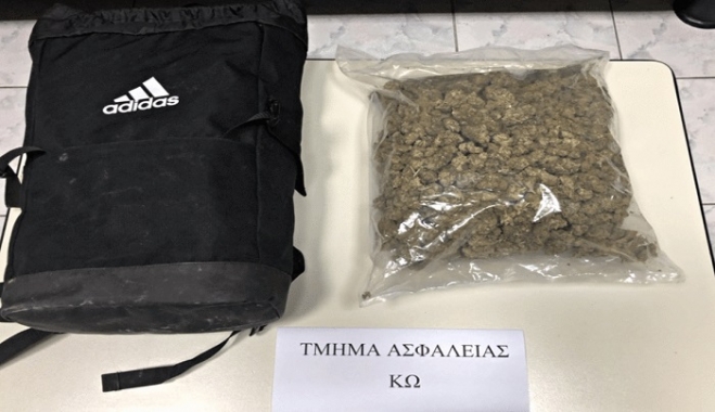 Κατασχέθηκε πάνω από ένα κιλό ακατέργαστη κάνναβη στην Κω