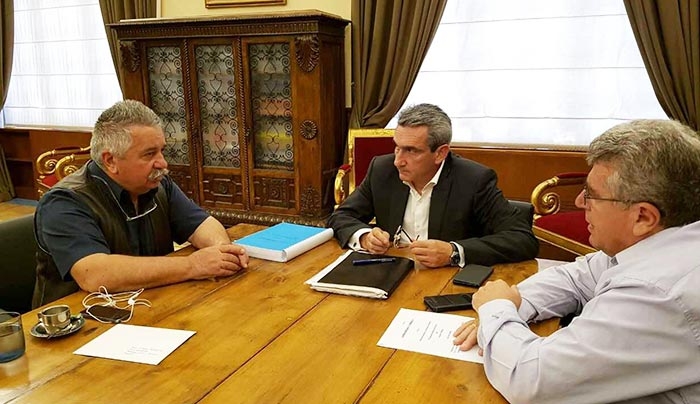 Συνεργασία του Περιφερειάρχη Γ. Χατζημάρκου με τον Γ.Γ. Αποκεντρωμένης Διοίκησης Αιγαίου, για την ενίσχυση των δομών δασοπυρόσβεσης