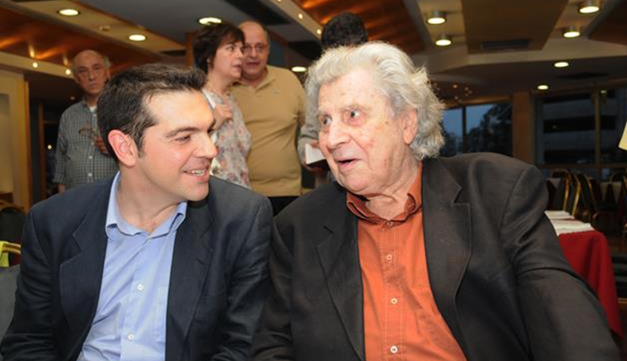 Ο Μίκης Θεοδωράκης καταγγέλλει τον ΣΥΡΙΖΑ