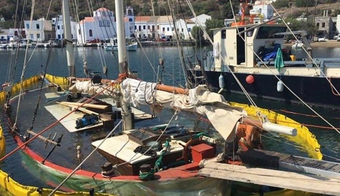 Ναυάγησε ιστορικό πλοίο στη Νίσυρο