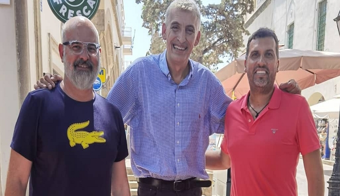 Συνάντηση με τον Παναγιώτη Φασούλα είχαν ο Πρόεδρος του Α.Σ. Έσπερος Δ. Δρόσος &amp; ο τεχνικός Διευθυντής Δ. Χατζηστέργος