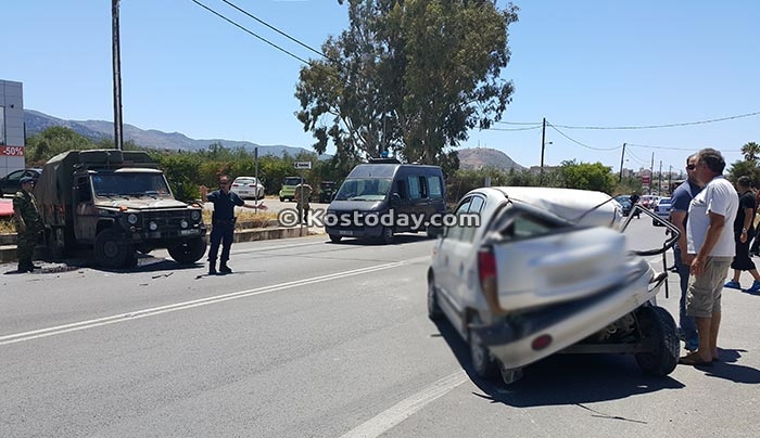 ΕΚΤΑΚΤΟ: Τροχαίο ατύχημα με στρατιωτικό όχημα στο Ζηπάρι