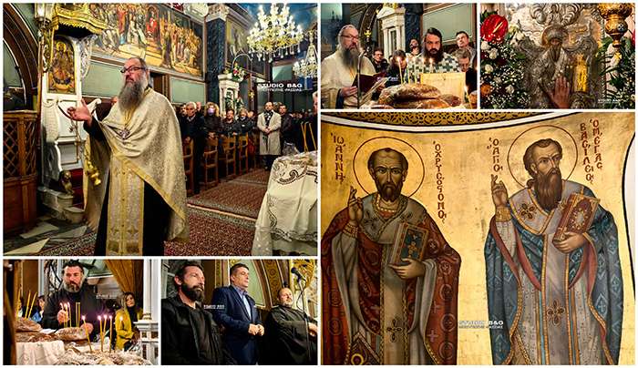 Εσπερινός Αγίου Σπυρίδωνος στο πανηγυρίζοντα Ιερό Ναό του Ναυπλίου
