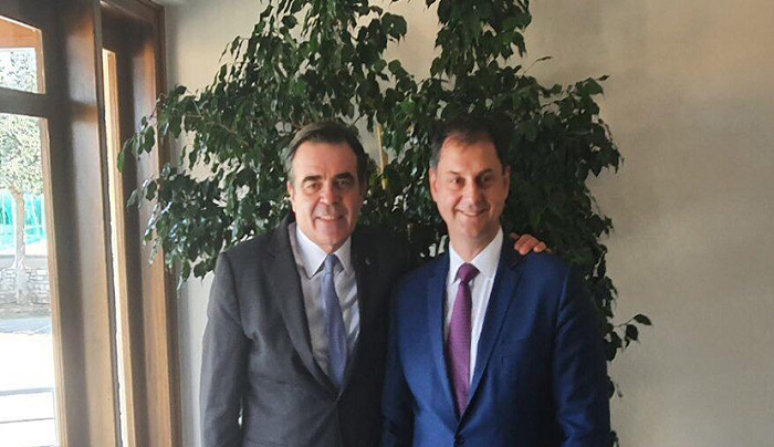 Συνάντηση και συζήτηση για το θέμα του κοροναϊού, του υπ. Τουρισμού  με τον Αντιπρόεδρο της Ευρωπαϊκής Επιτροπής κ. Μαργαρίτη Σχοινά