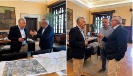 Συνάντηση του Βασίλη Α. Υψηλάντη με τον Περιφερειάρχη Νοτίου Αιγαίου και  Πρόεδρο της ΕΝΠΕ Γιώργο Χατζημάρκο